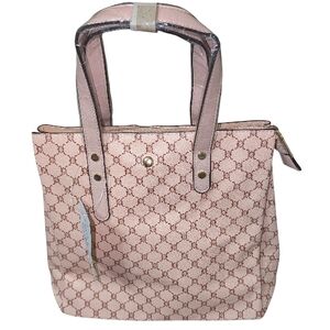 AR NEW YORK WOMEN'S ELEGANT PINK TOTE BAG WITH DETACHABLE STRAPS